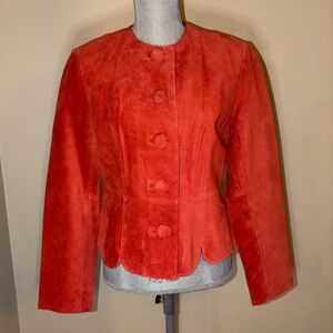 Vintage Norm Thompson Suede Leather Jacket – Size Medium